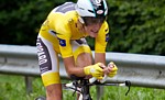 Frank Schleck pendant la vingtime tape du Tour de France 2011